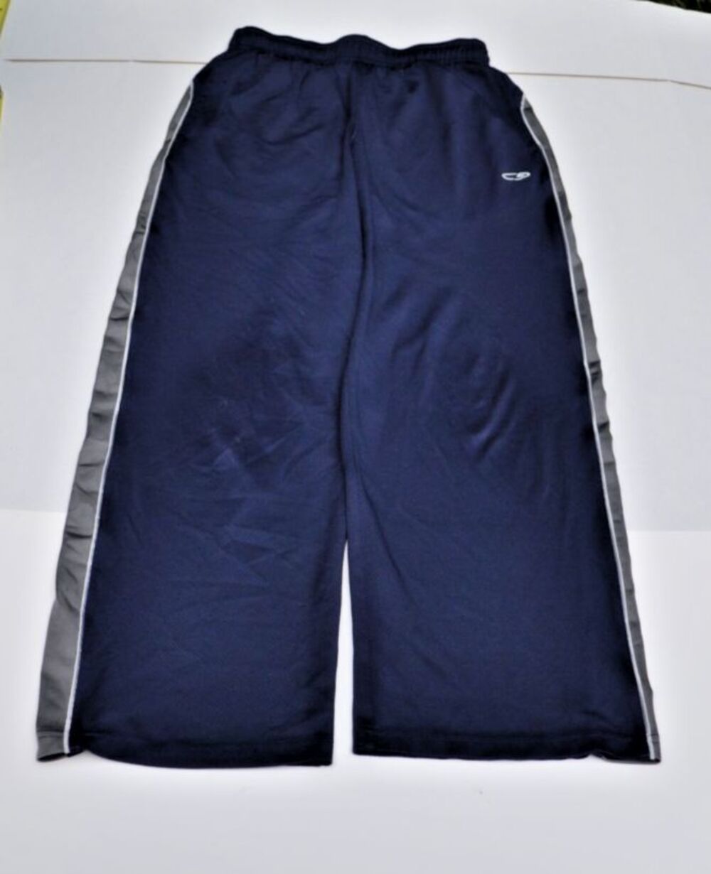 Champion Duo Dry Jogger Sweatpants Blue Grey White Big Boy L(12-14) Pockets
